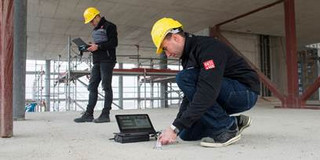Untersuchungen auf einer Baustelle
