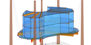 CAD Darstellung eines Baumhauses