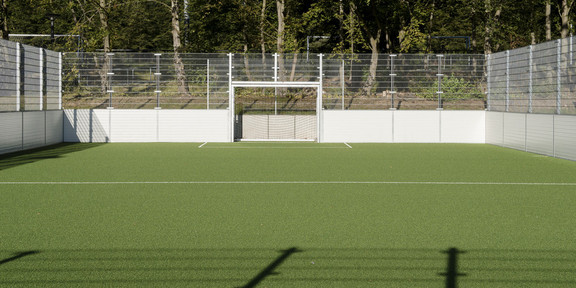 leeres Fußballfeld