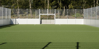 leeres Fußballfeld